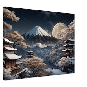 Fuji Art Decor, Fuji Japan Canvas