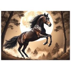 Arabian Thoroughbred Horse Art: Elegant Breed Matte Poster