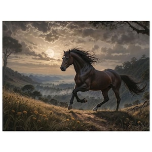 English Thoroughbred Horse Art, Thoroughbred Horse Poster, Horse Premium Matte Paper Poster