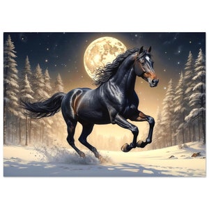 Arabian Thoroughbred Horse Art: Elegant Breed Matte Paper Poster