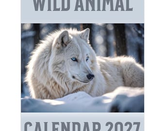 野生動物の壁掛けカレンダー 2027年版（米国・カナダ）
