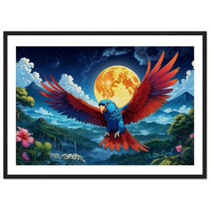 Costa Rica Art Decor, Costa Rica Wall Art, Costa Rica Classic Matte Paper Wooden Framed Poster