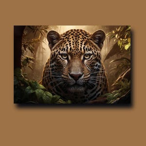 Poster Jaguar, arredamento per la casa con gatto selvatico Jaguar, poster di carta opaca di alta qualità con arte murale Jaguar