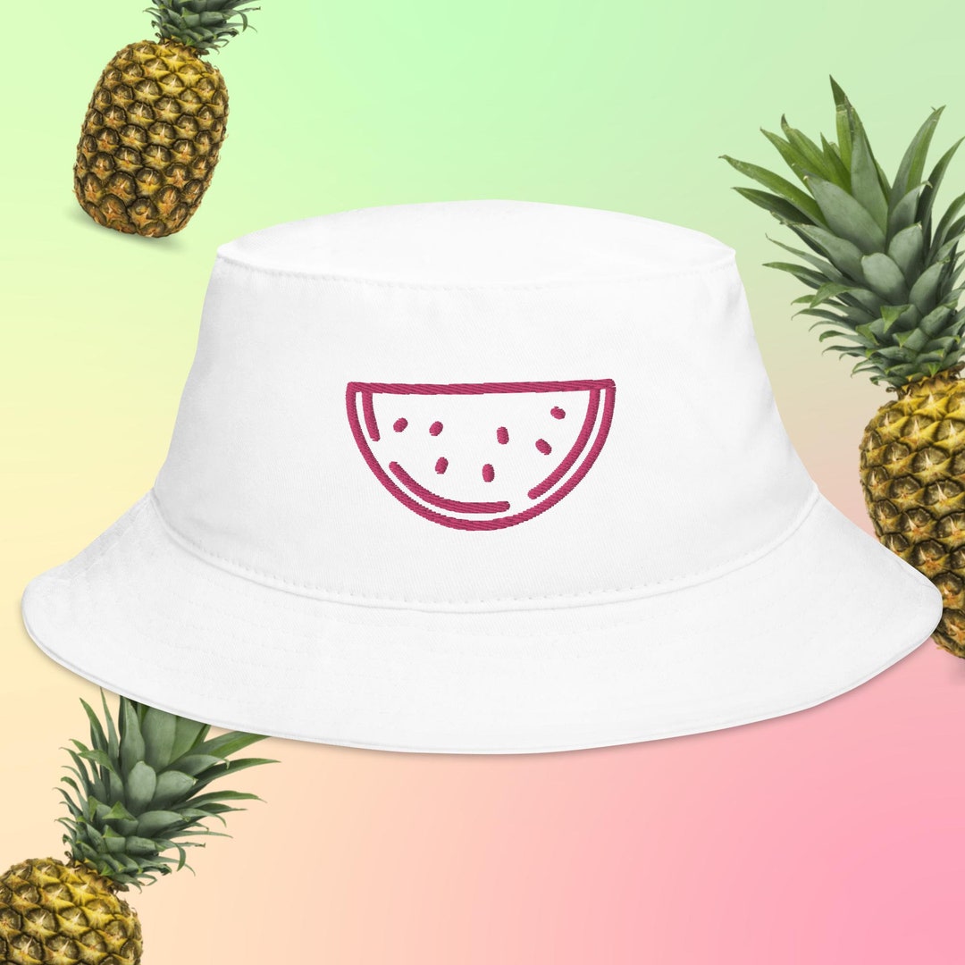 Watermelon Bucket Hat Summer Camping Beach Party Sun Etsy