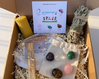Children Crystals Gemstone Set, Crystal Set For Children, Childhood Crystals, Child Crystals for Sleep, Kids Crystals, Healing Crystals Kit