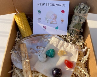 NEW BEGINNINGS Crystal Set, Tumbled Stone Set, New Home Crystal Set, New Job Crystal Set, Crystals for New Start, Crystals For New Beginning