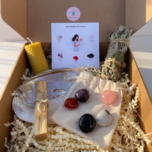 New Mother Crystals, Crystals For New Moms, Healing Crystals Set Kit, Gift for Mother’s, Mother’s Day Gift, Babyshower Gift, New Mummy Gift