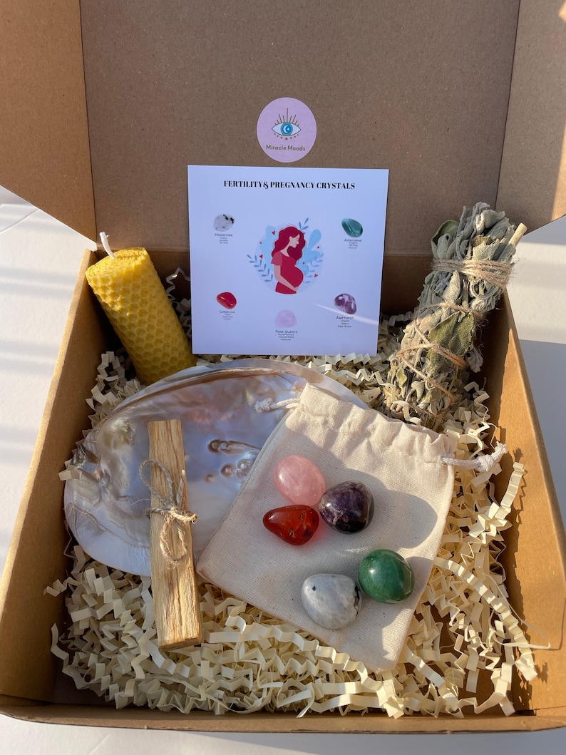 FERTILITY& PREGNANCY Crystals Set Pregnancy Crystals Set Kit Etsy
