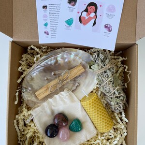 Self Love & Confidence Crystal Set, Crystal Healing Set, Healing Crystal Kit, Healing Stones Set, Self Care Kit, Crystals Gift Set, Crystals image 7