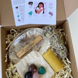 Self Love & Confidence Crystal Set, Crystal Healing Set, Healing Crystal Kit, Healing Stones Set, Self Care Kit, Crystals Gift Set, Crystals image 10