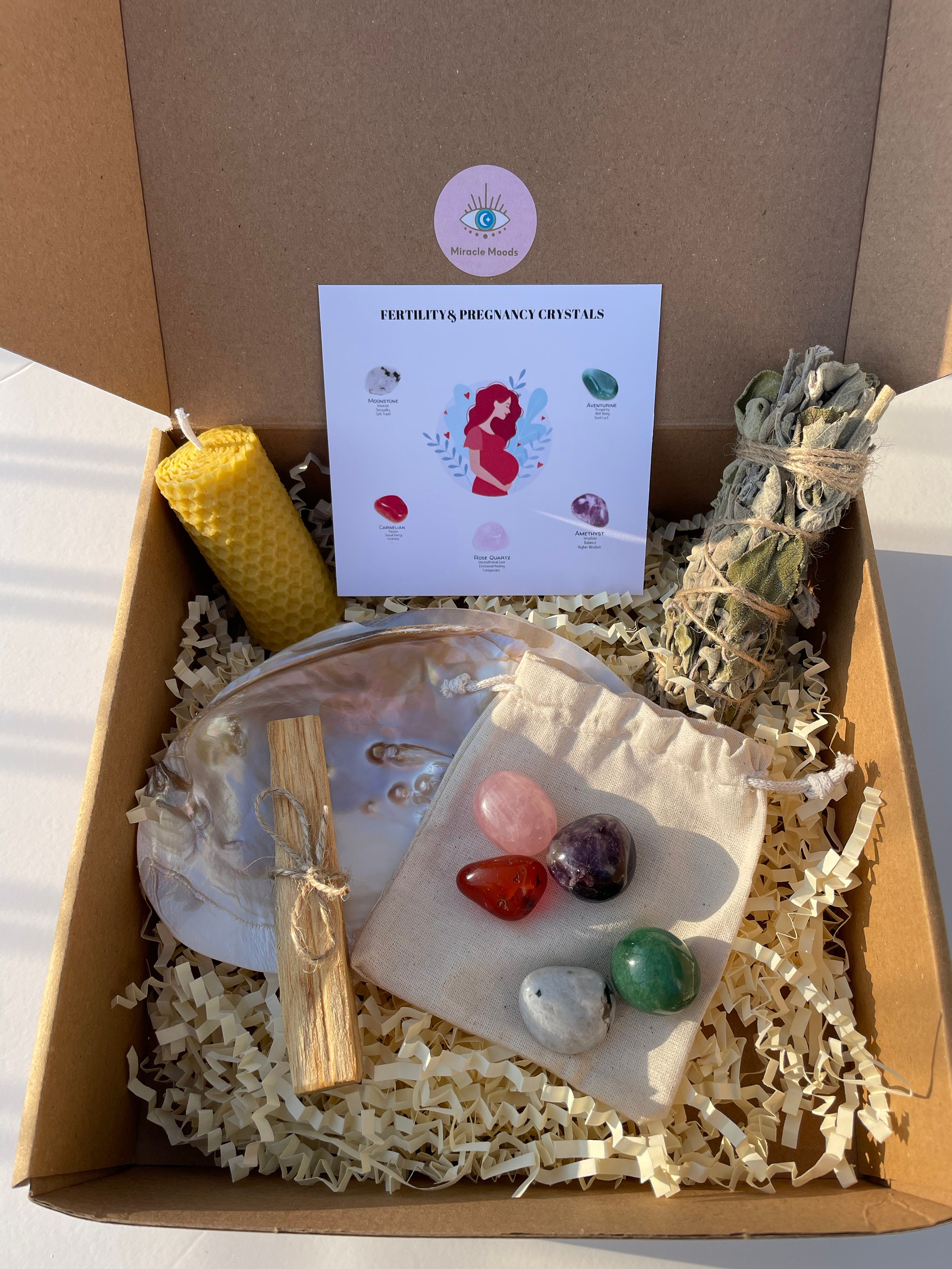 FERTILITY& PREGNANCY Crystals Set Pregnancy Crystals Set Kit Etsy