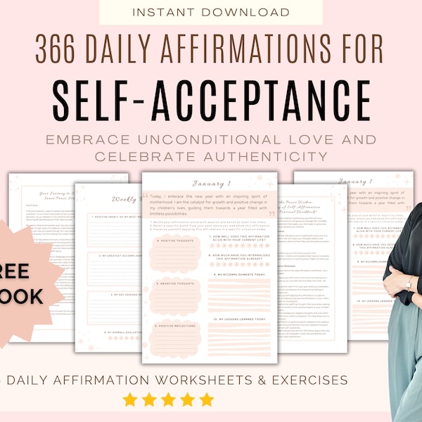 Self Acceptance Worksheet Etsy self-acceptance-worksheet-etsy