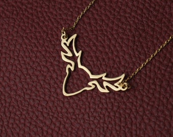 BENFLK Collana da donna minimalista cristallo corna ciondolo cervo collana s925 argento sterling corna di alci, Argento sterling