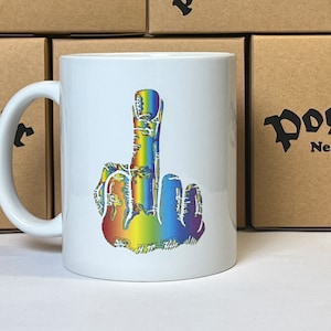 Homophobie? F*** off! - Keramiktasse aus dem Neandertal