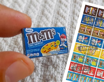 68 style Miniatures Groceries / Create your own Mini Grocery Store multipack quantity PRINTABLE File DOWNLOAD Digital File ,Digital Prints