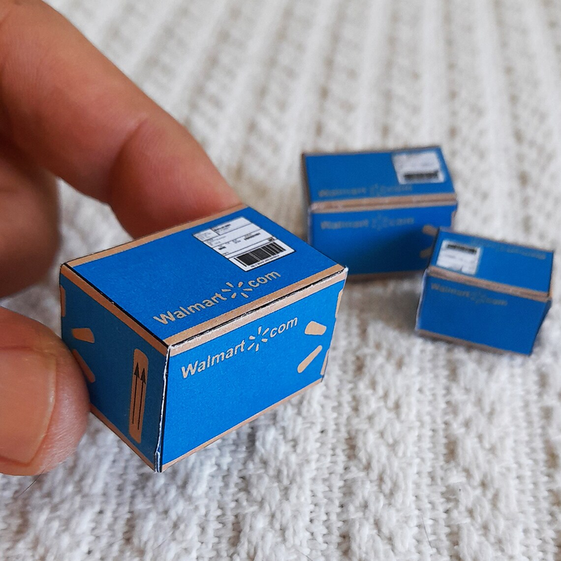 Miniature Walmart Box Template 9 Pieces Set PRINTABLE File Etsy