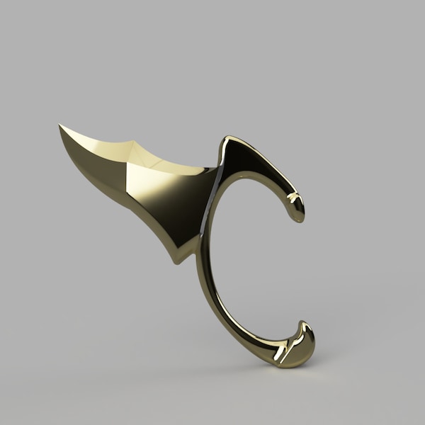 Rouge Redstar's Necklace and Communicator Ear Accessory 3D print files - Metallic Rouge - STL Files for Cosplay