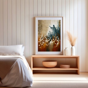 Humans Touches Jesus DIGITAL DOWNLOAD, Jesus Healing Bible Art, God heals Modern Bible Verse Jesus print Wall Art Bible, Rustic Art