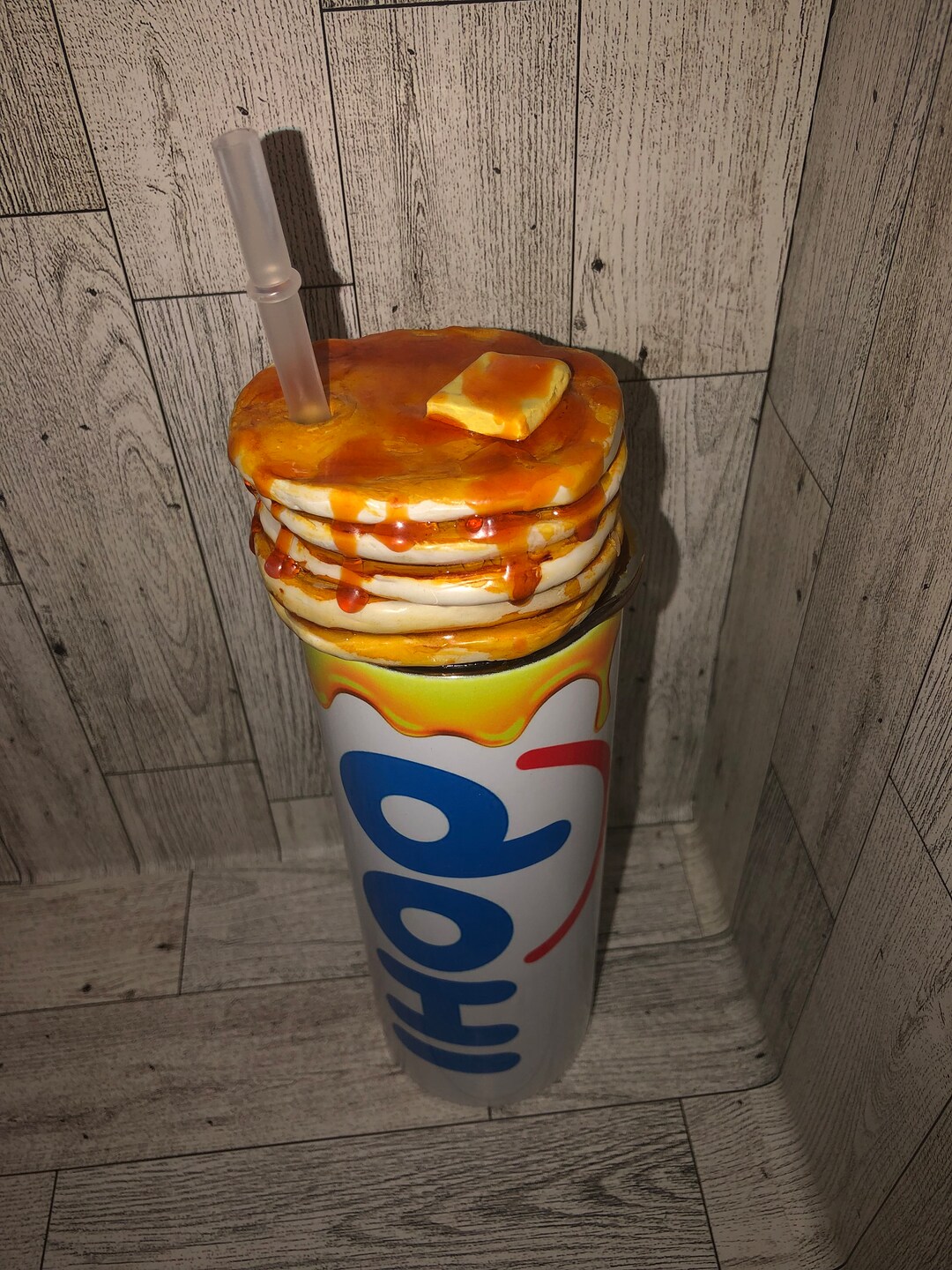3D Pancake Topper Tumbler Etsy