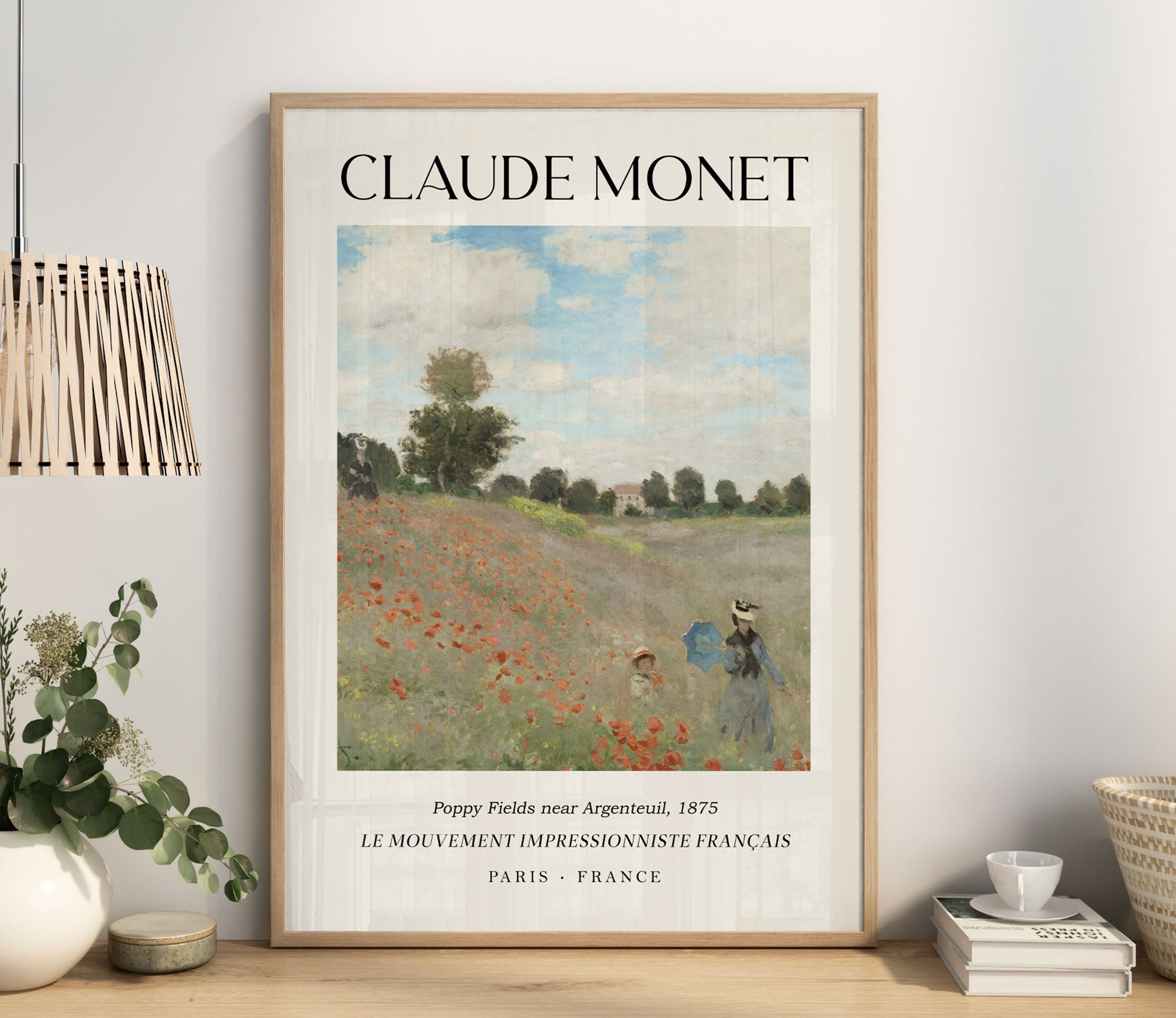 Claude Monet Poppy Fields Poster Gallery Exhibition Wall Art - Etsy