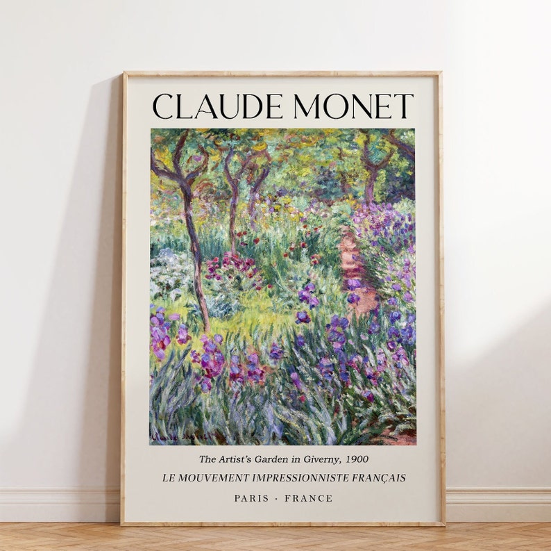 Irises (detail)' Posters - Claude Monet
