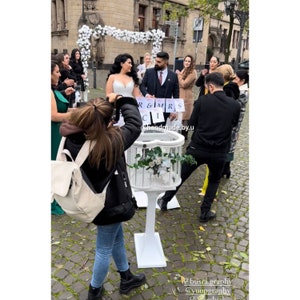 Garland [Pampass 3 BOOK ANTIQUA] Registry Office Wedding Decoration Gift Bride Mr&Mrs Wedding Dügün Nikah
