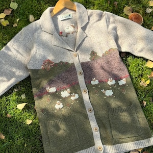 70s 80s UK製 Tulchan ピュアニューウール ニットカーディガン Tulchan - Etsy 日本