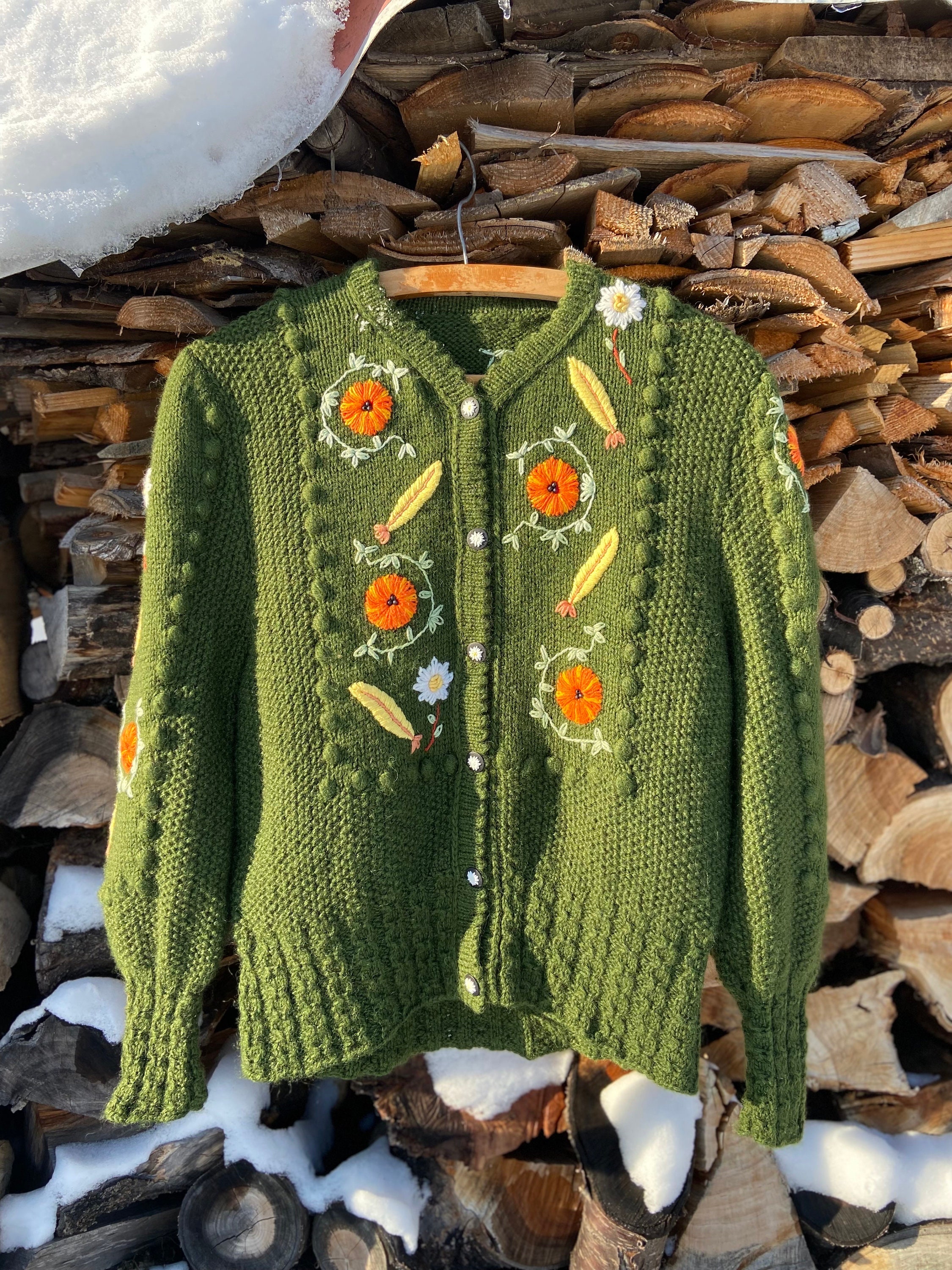 Vintage Embroidered Cardigan Austrian Bavarian Cardigan Vintage Embroidered Cardigan Austrian Bavarian Cardigan