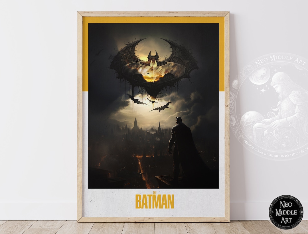 The Dark Knight Batman Drawing Poster Batman Movie Lovers - Etsy