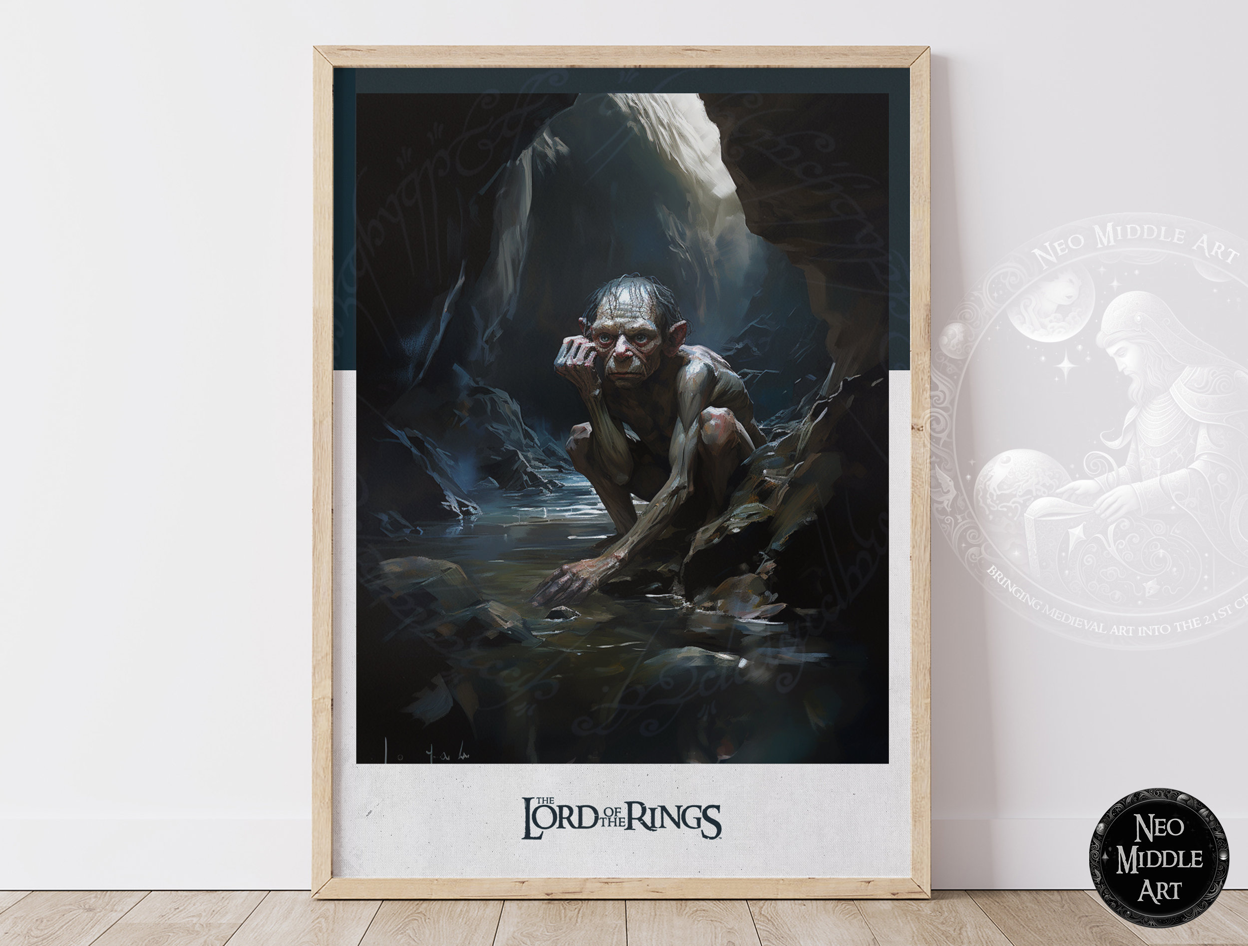 Gollum the Hobbit Promotional Poster Pattern in 