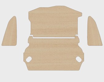 Ford Fiesta van 2008 to 2017 model, ply lining kit DXF files, CNC ready to cut, Van plywood lining Kits, CNC Files.
