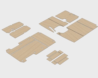 Ldv Maxus Van ply lining kit DXF files, CNC ready to cut, Van plywood lining Kits, CNC Files.