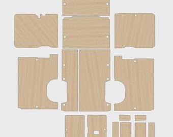 Archivos DXF de Peugeot Boxer/Citroen Relay/Fiat Ducato para furgonetas L3 de 2006 en adelante, listos para cortar por CNC, kits de revestimiento de madera contrachapada para furgonetas, archivos CNC.