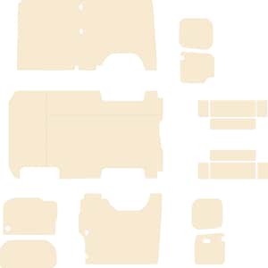 Vauxhall Vivaro / Renault Trafic lwb 2014-2019 Van ply lining kit DXF files, CNC ready to cut, Van multiplex lining Kits, CNC Files.