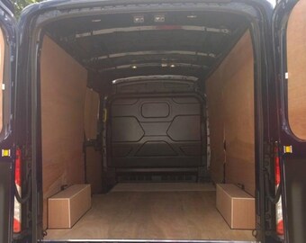 Ford Transit new shape mwb fwd 2014 onwards ply lining kit DXF files, CNC ready to cut, Van plywood lining Kits, CNC Files.