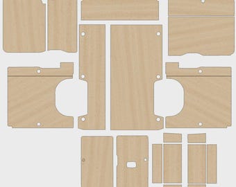Peugeot Boxer/Citroen Relay/Fiat Ducato DXF files to fit L2 2006 onward Vans, CNC ready to cut, Van plywood lining Kits, CNC Files.