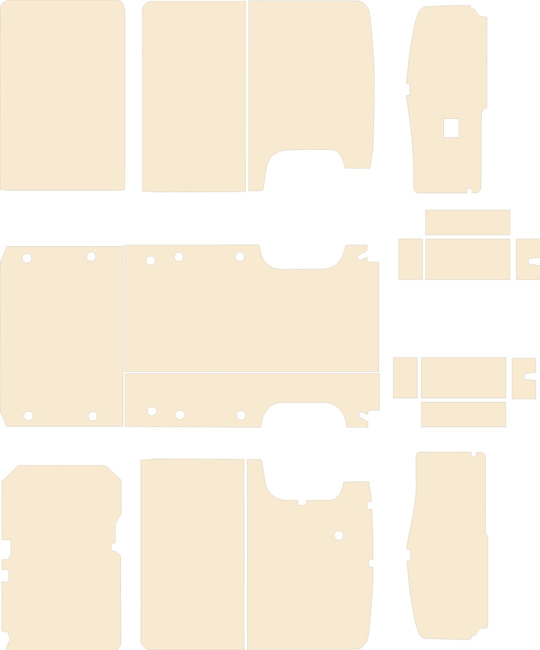 Renault Master L3/L4 Van Ply Lining Kit CNC DXF Files - Etsy