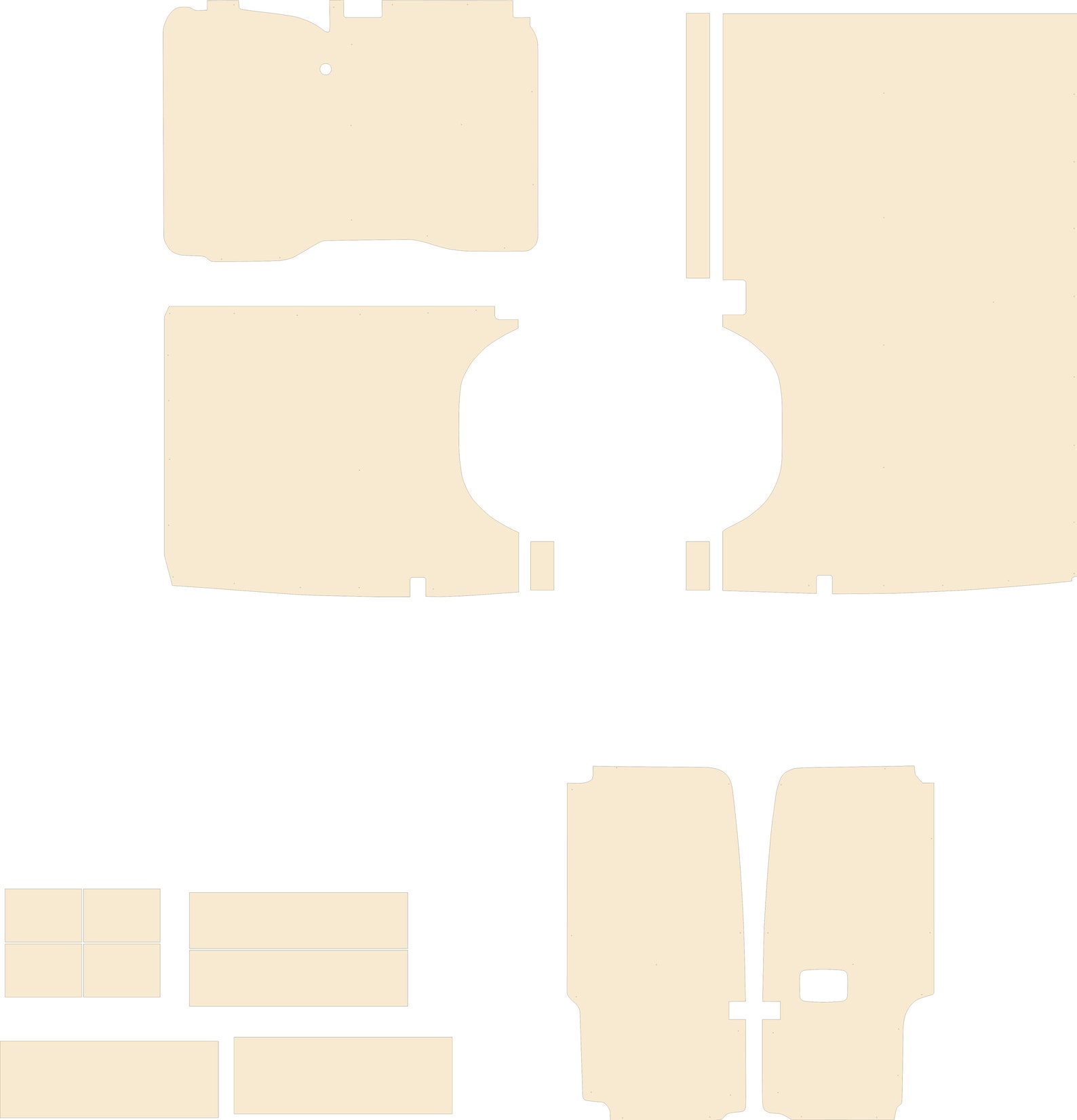Mercedes Sprinter Van Ply Lining Kit CNC Files (DXF) - Etsy