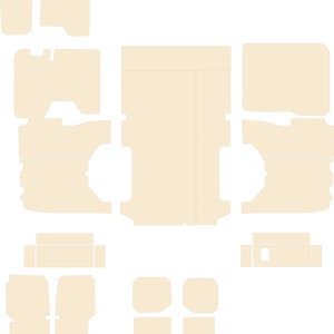 Ford Transit Custom swb & lwb ply lining kit DXF files, CNC ready to cut, Van plywood lining Kits, CNC Files.