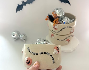 Handmade Halloween Candy Bowl: Spooky Jack-o-Lantern Pottery