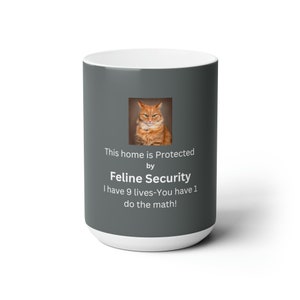 Mok, keuken, cadeau voor kattenliefhebbers, kat, katachtige, 9 levens, grappige mok, grappig gezegde op koffiemok, huisdieren, cadeau voor katteneigenaren, kattenmama, kattenmoeder, kattenvader