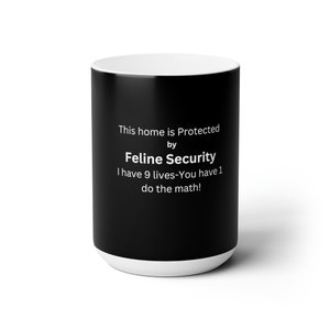 Tasse Kaffee, Geschenk für Katzenliebhaber, Katze, Katze, 9 Leben, lustiger Magnet, lustiger Spruch auf Tasse, Haustiere, Geschenk für Katzenbesitzer, Katzenmama, Katzenmama, Katzenpapa