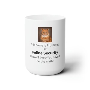 Tasse Kaffee, Geschenk für Katzenliebhaber, Katze, Katze, 9 Leben, lustiger Magnet, lustiger Spruch auf Tasse, Haustiere, Geschenk für Katzenbesitzer, Katzenmama, Katzenmama, Katzenpapa