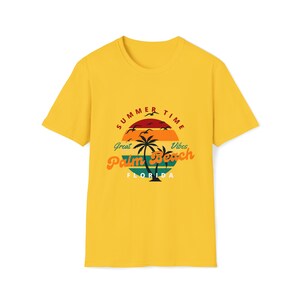 retro t shirt, florida t shirt, palm beach florida, palm beach, great summertime, i live where you vacation, i love florida, florida state