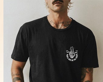 People Give Me The Creeps T-Shirt, Horror Shirt, Horror Gift For Men, Halloween Shirt, Skeleton Hand Tee, Witch Vibes Shirt, Spooky Season