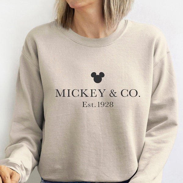 Mickey & Co Sweatshirt, Unisex Sweatshirt, Crewneck Sweatshirt, Disney Sweatshirts, Oversized Sweatshirts, Mickey And Friends Shirt