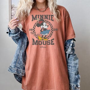 Comfort Colors® Retro Mickey Mouse Shirt, Mickey and Friends T-Shirt, Disneyland Family Trip Tee, Magic Kingdom Shirt, Checkered Disney Tee image 5