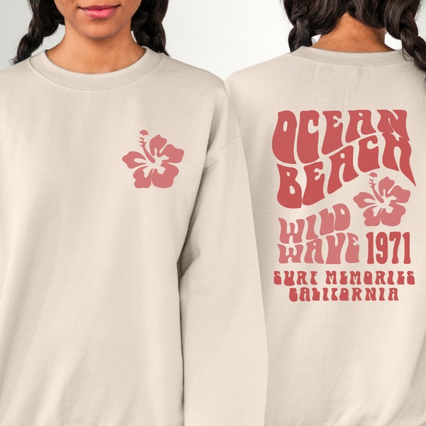 Beach Glitter Script Sweater
