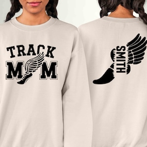 Custom Track Mom Sweatshirt,Personalized Track and Field Mom Shirt,Track Mama Shirt,Custom Track and Field,Mother&#39;s Day Gift,Track Mom Gift