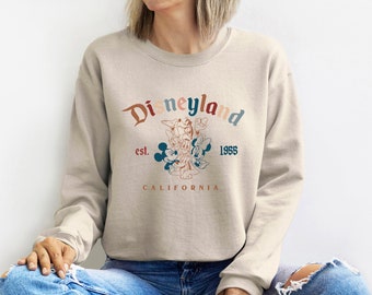 Disneyland Sweatshirt, Disneyland Est 1955, Disney Sweatshirt, Disneyland Shirt, Disneyland Shirt, Disneyland, Retro Vintage